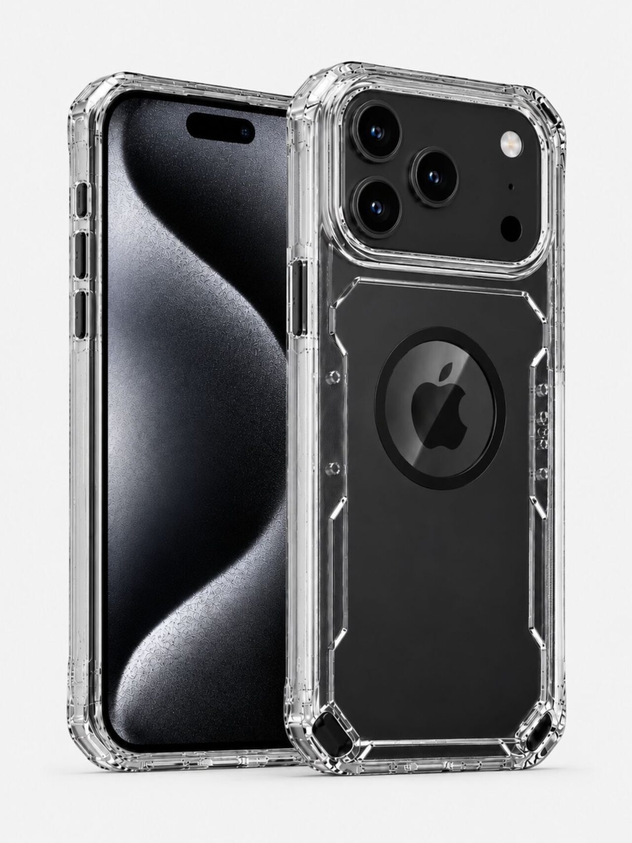 2 in 1 Case Black For i Phone 17 Pro Models