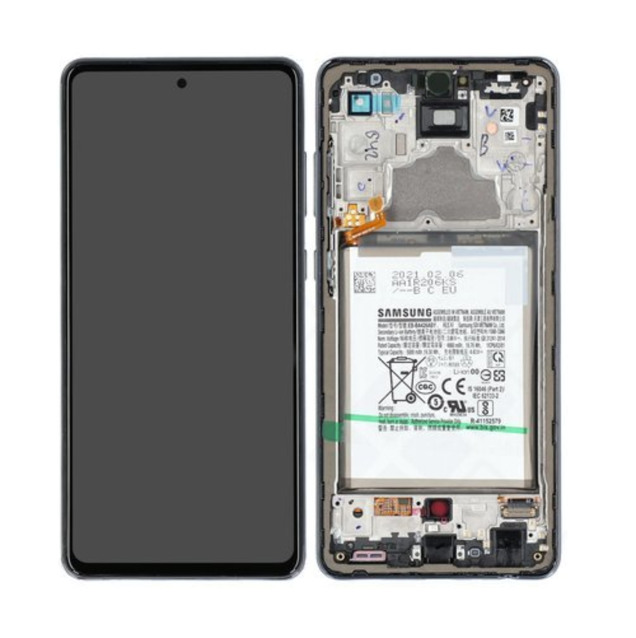 GH82 25541 A LCD Service Pack Black For Samsung Galaxy A72 SM A725