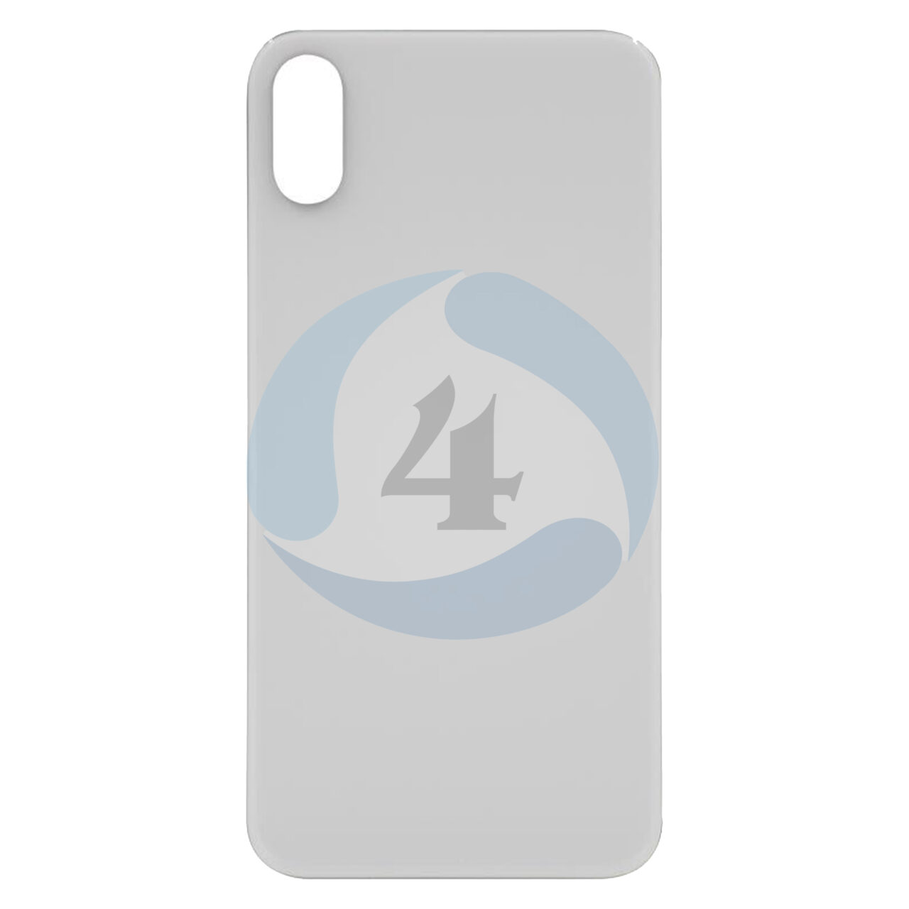 For Apple i Phone Xs batterij cover backcover glas big holl White