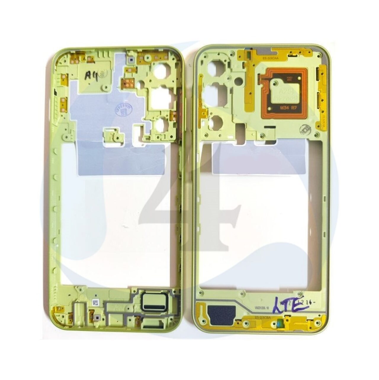 Middle Frame Yellow For Sam A25 A256