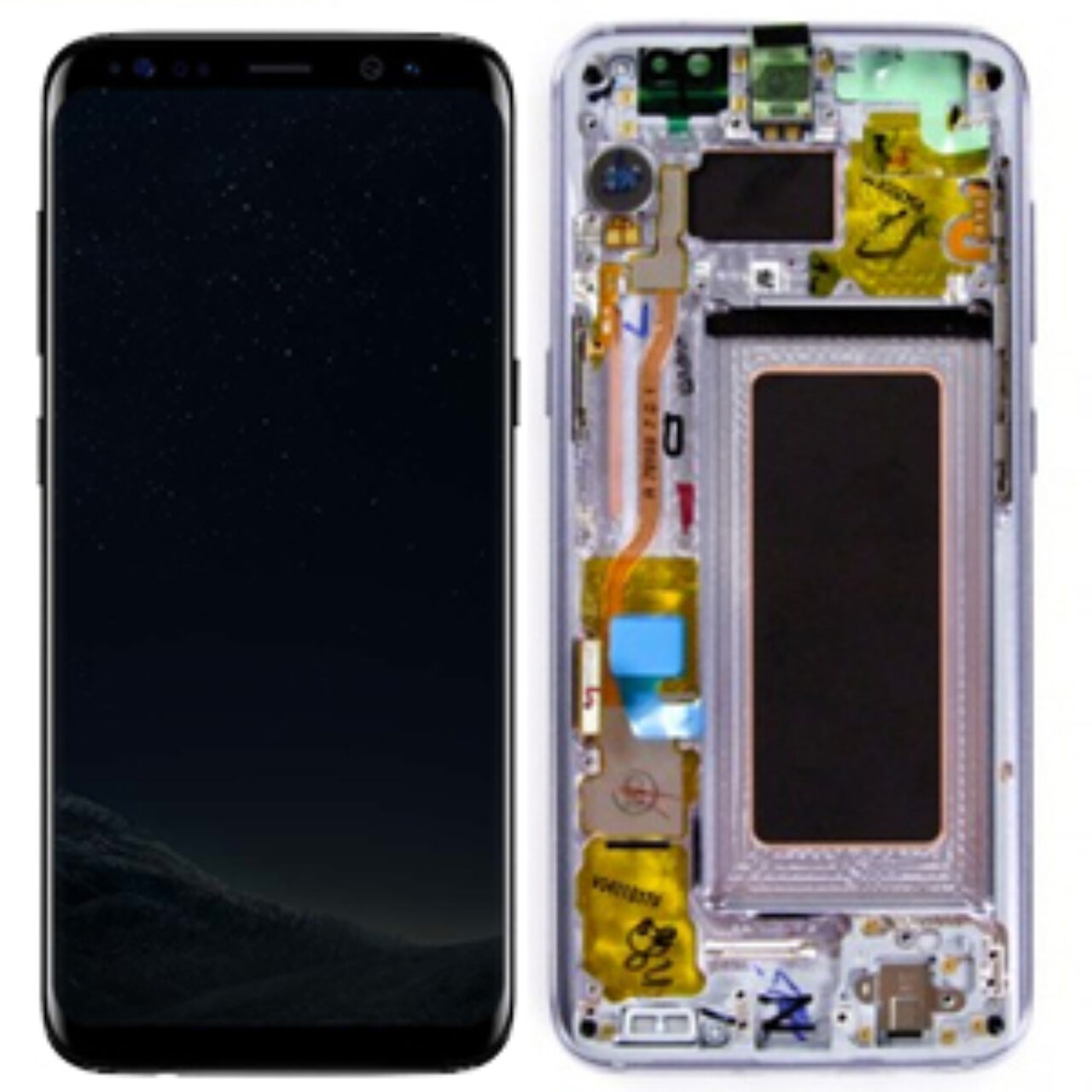 Samsung g955f galaxy s8 plus lcd display scherm screen Violet service pack
