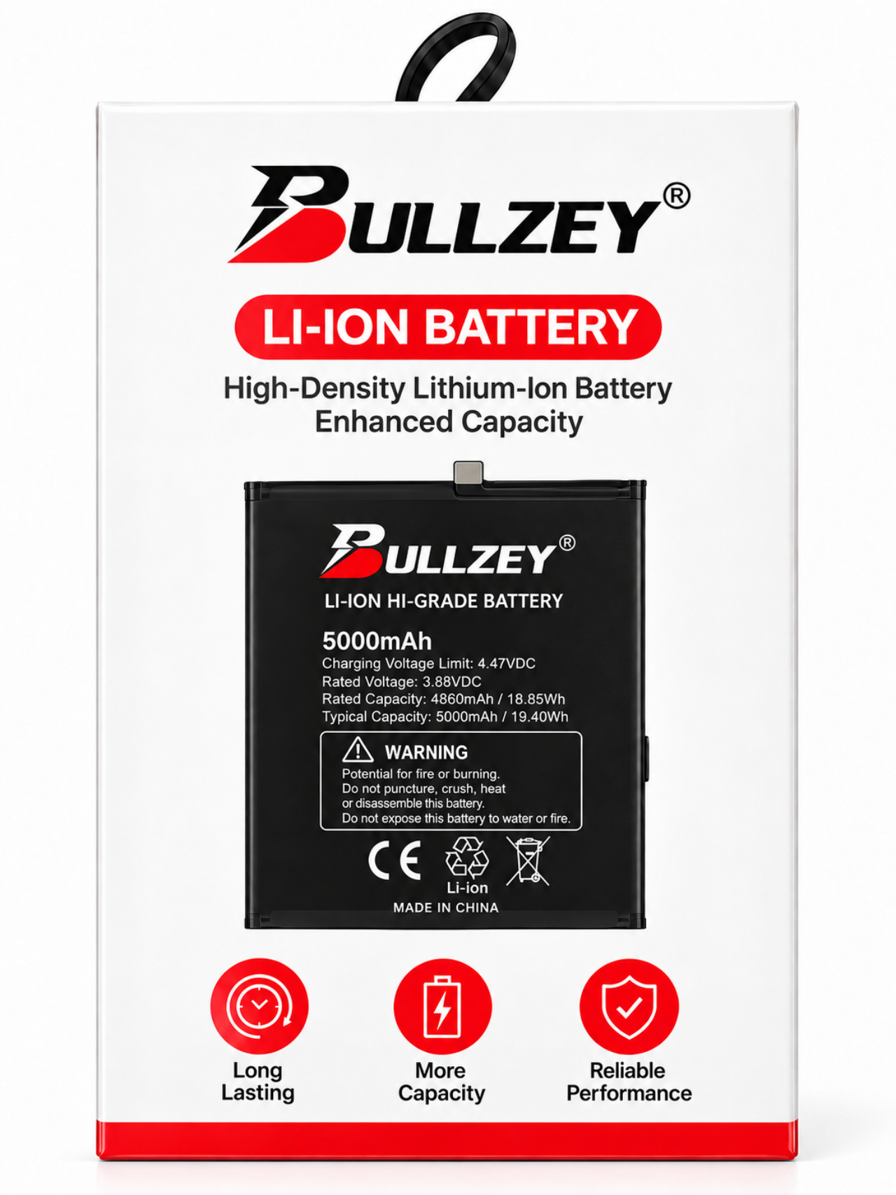 Bullzey Battery High Capacity Android