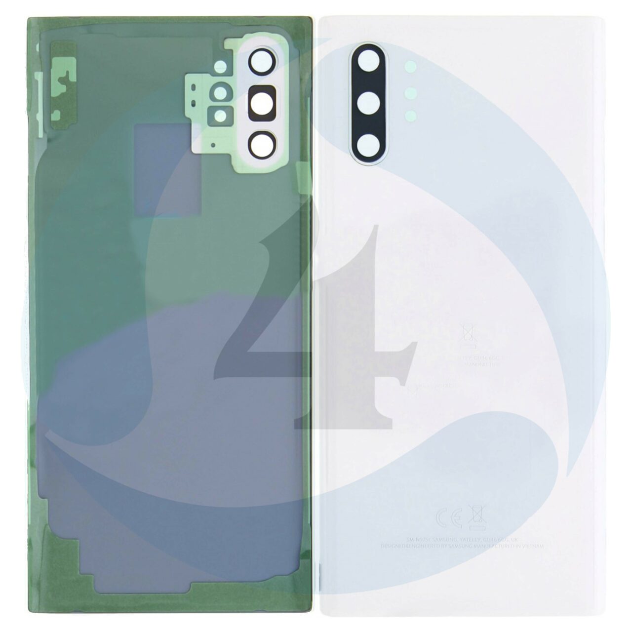 Samsung Galaxy Note 10 Plus SM N975 F Battery cover Aura White