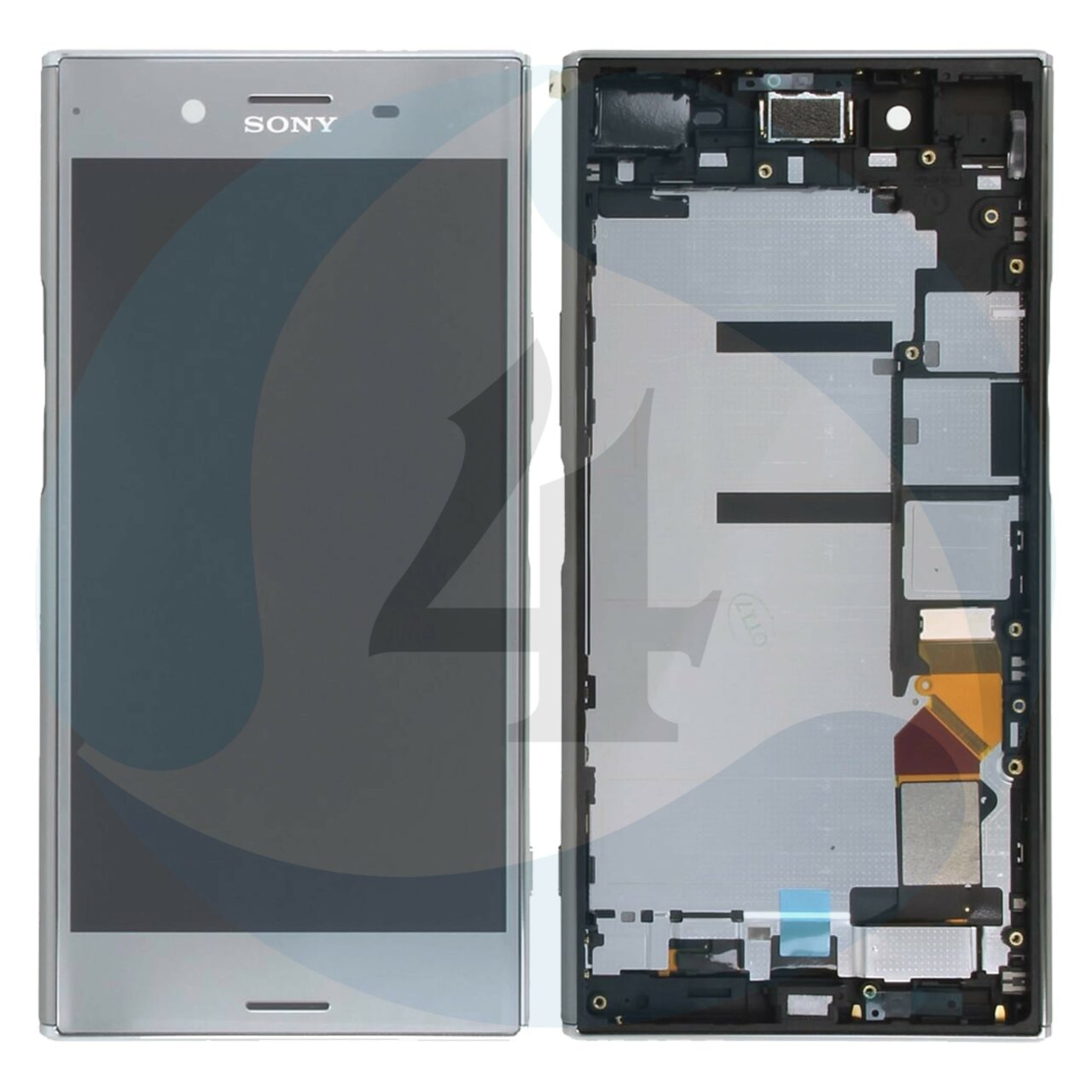 Sony xperia XZ Premuim lcd scherm display with frame Silver