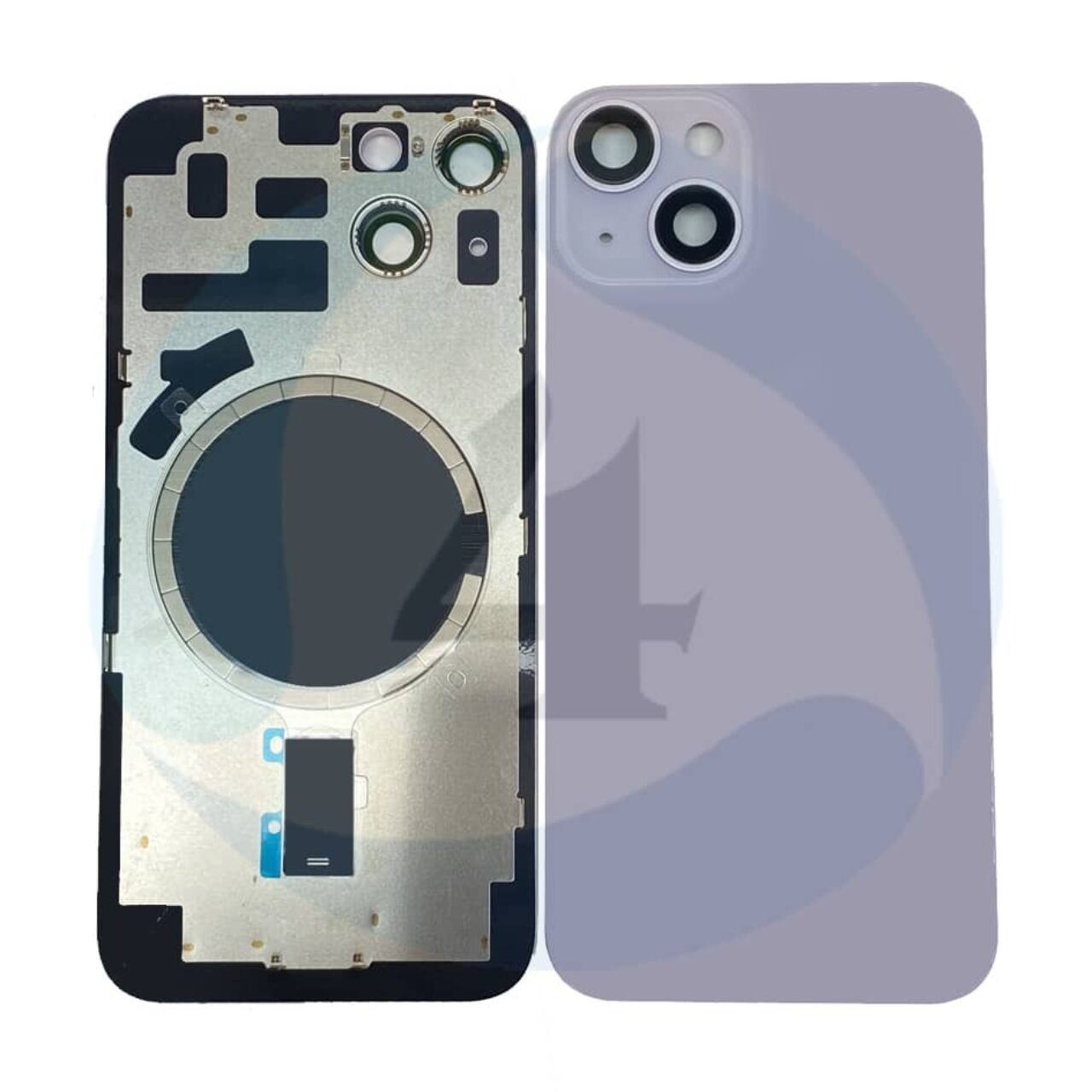 Backcover Glass Frame Purple For i Phone 14