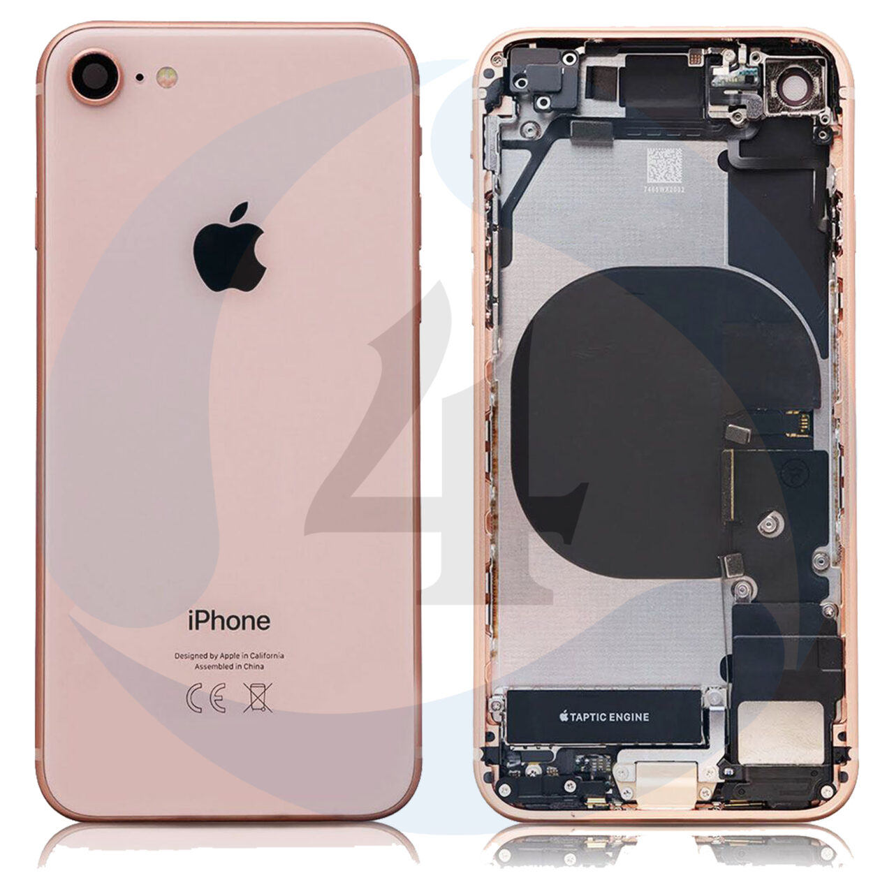 For Apple i Phone 8 Se 2020 ear Back cover Gold org pulled