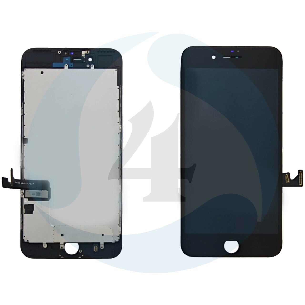 Apple i Phone 7 Plus Display plus Touchscreen plus Metal Plate Aplus High Quality Black screen scherm