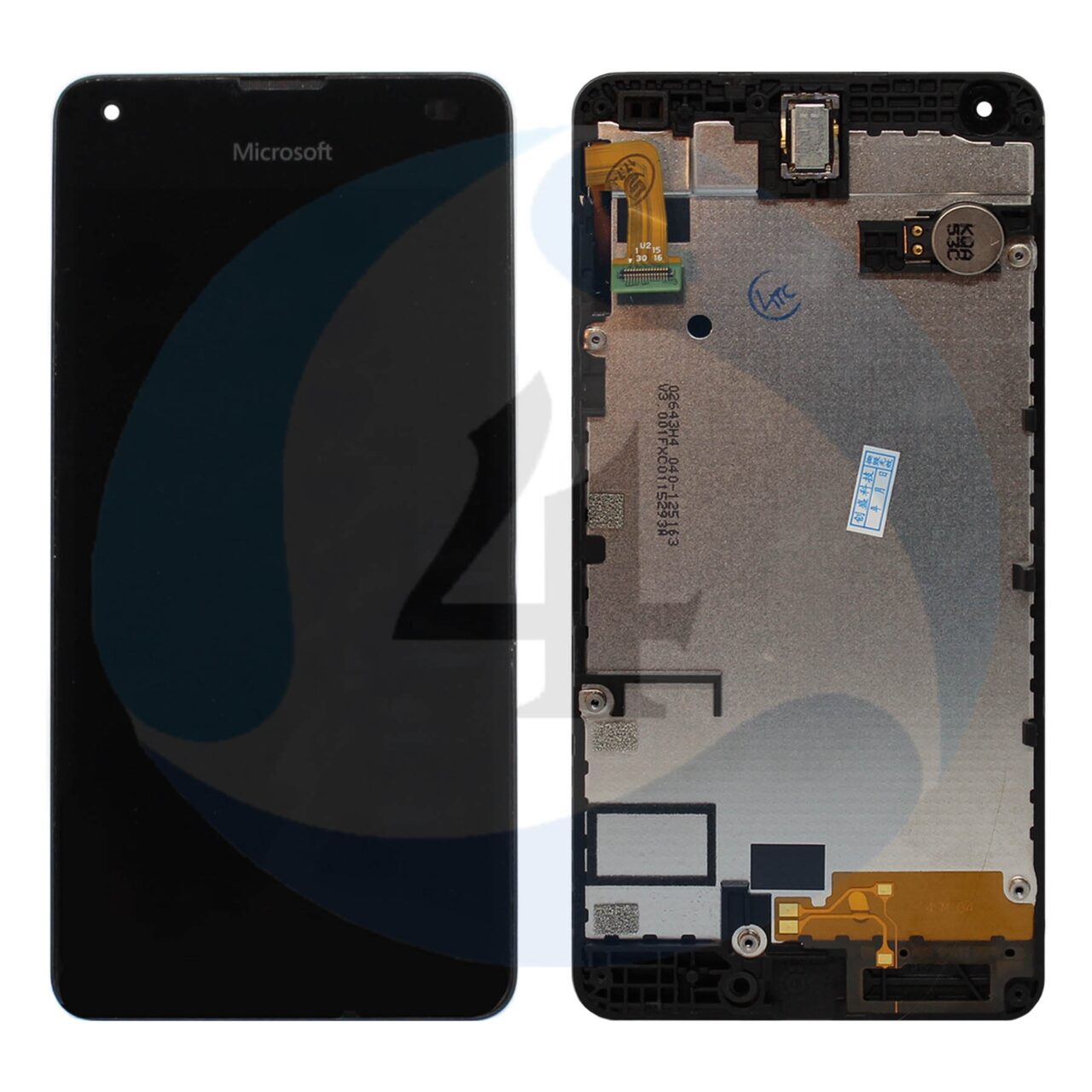 LCD Touch Frame Black For Microsoft Lumia 550