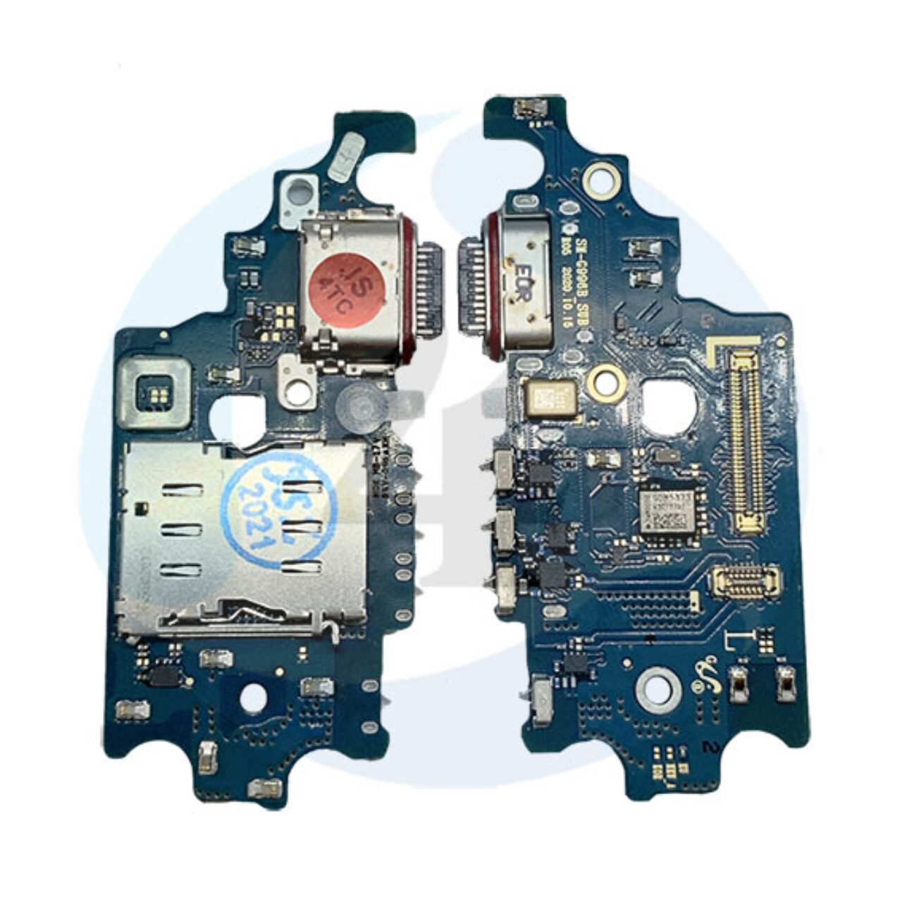 Samsung galaxy G996f S21 plus charging port laadconnector sim reader board