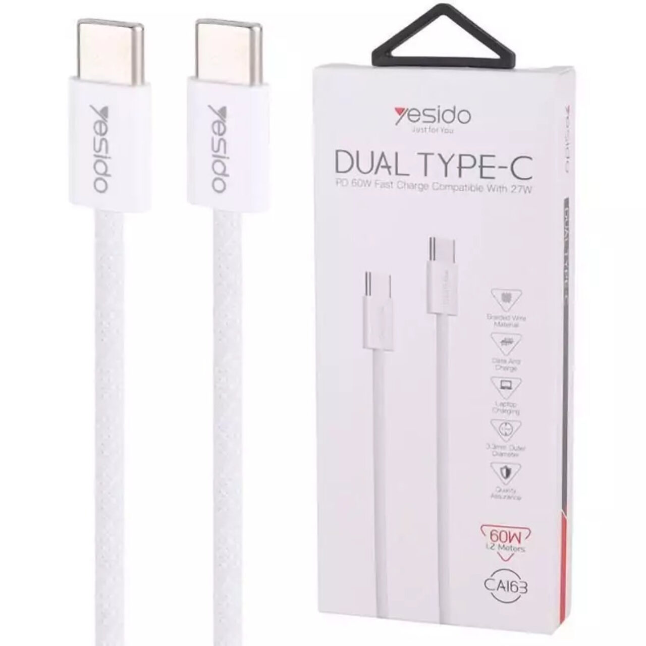Yesido dual type c fast charge ca163