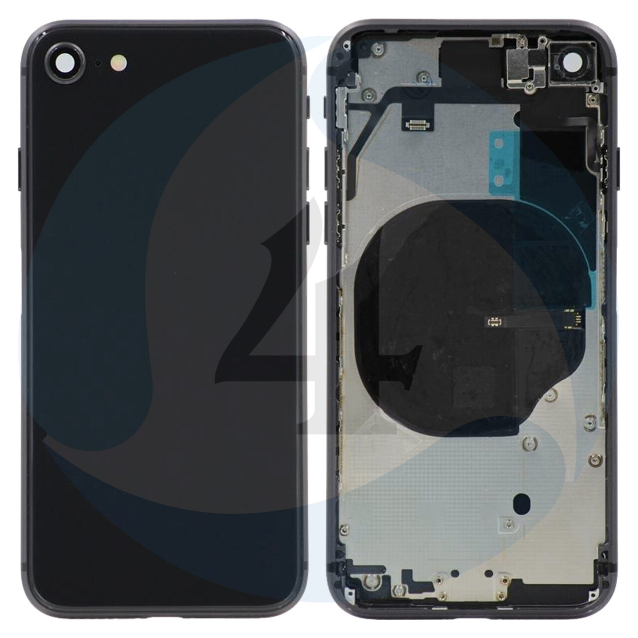 For Apple i Phone 8 Se 2020 ear Back cover black