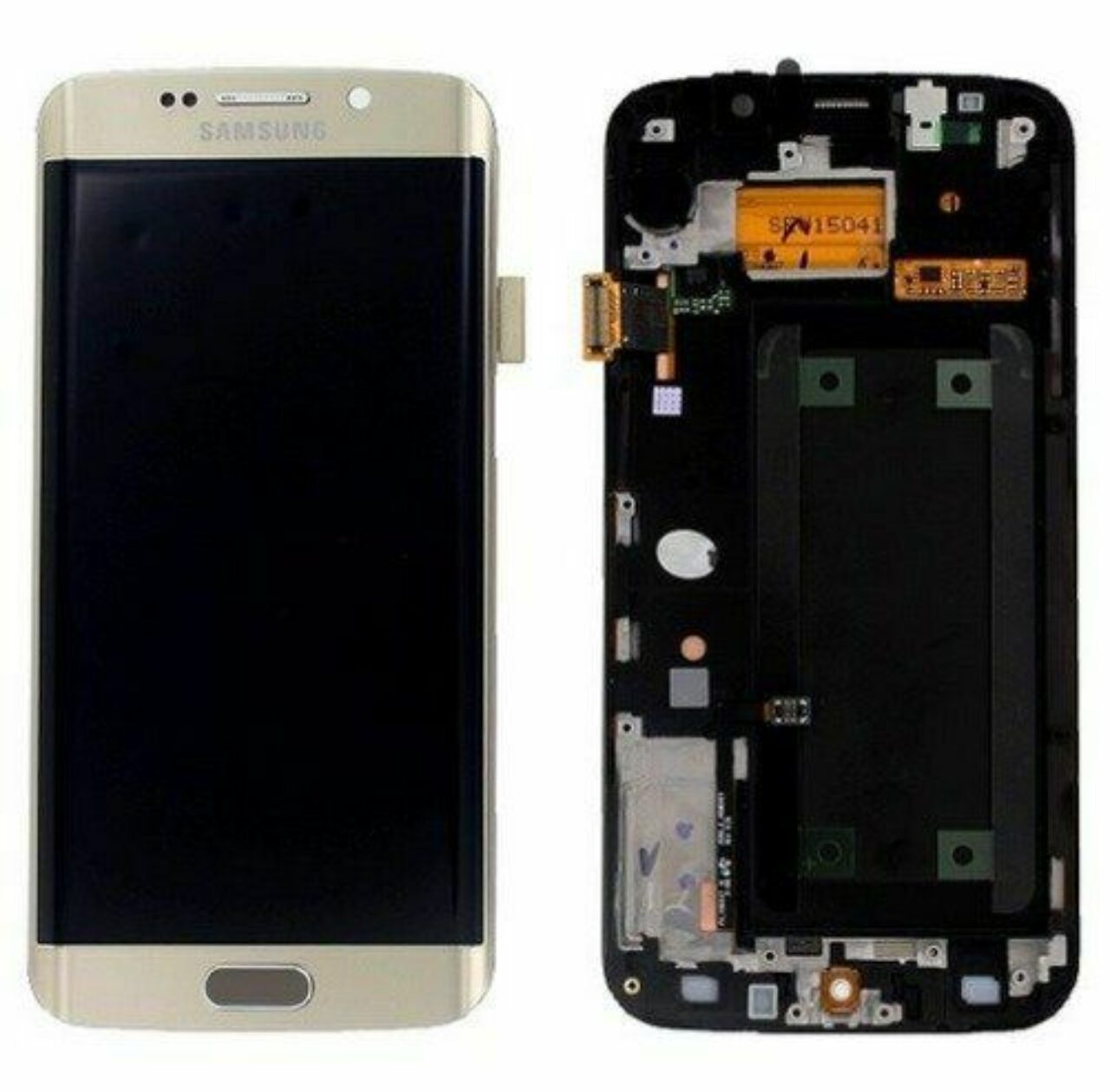 Samsung Galaxy G925f S6edge service pack lcd scherm screen display Gold