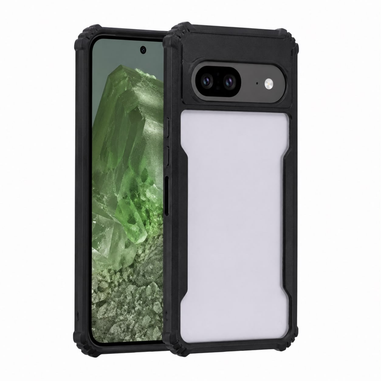 Silicone Open Back Bumper Case Black For Google Pixel 8a