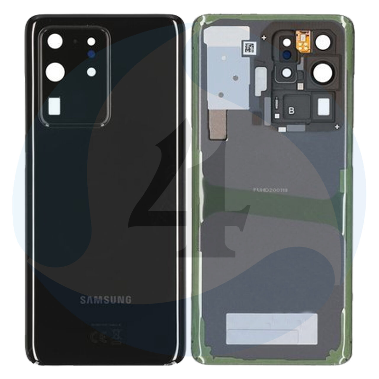 Samsung galaxy S20 ultra backcover service pack Black