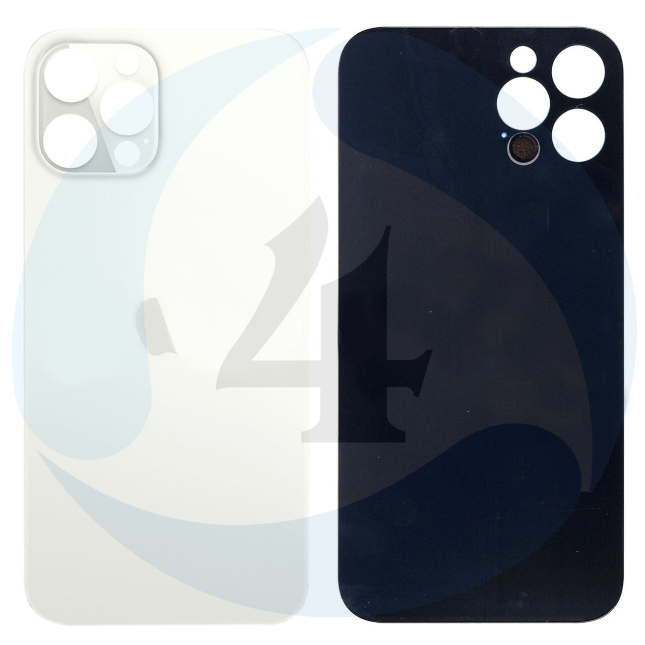 Apple replacement for iphone 12 pro max back cover silver 1