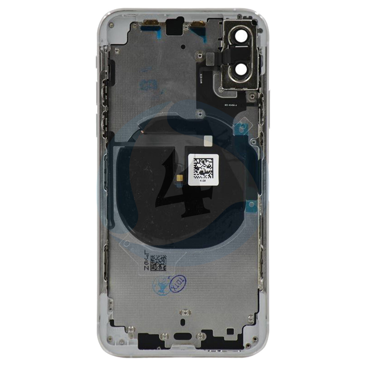 For Apple i Phone X batterij cover backcover housing White
