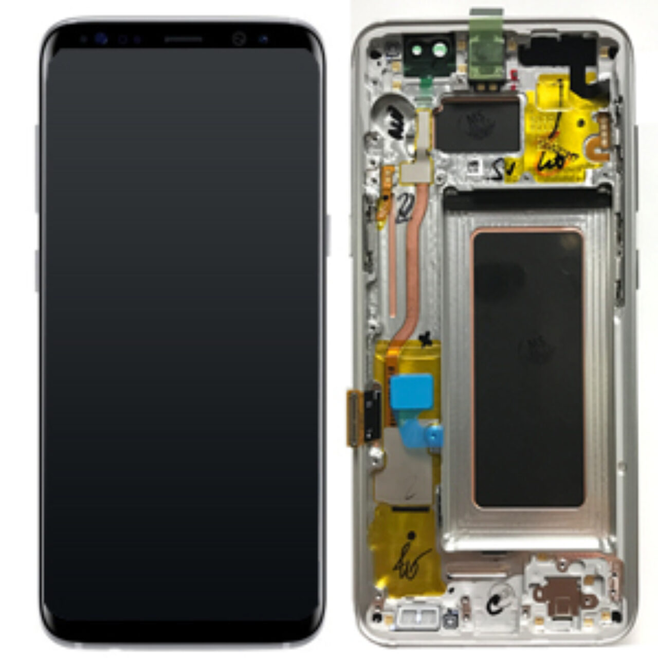 Samsung g955f galaxy s8 plus lcd display scherm screen Silver service pack