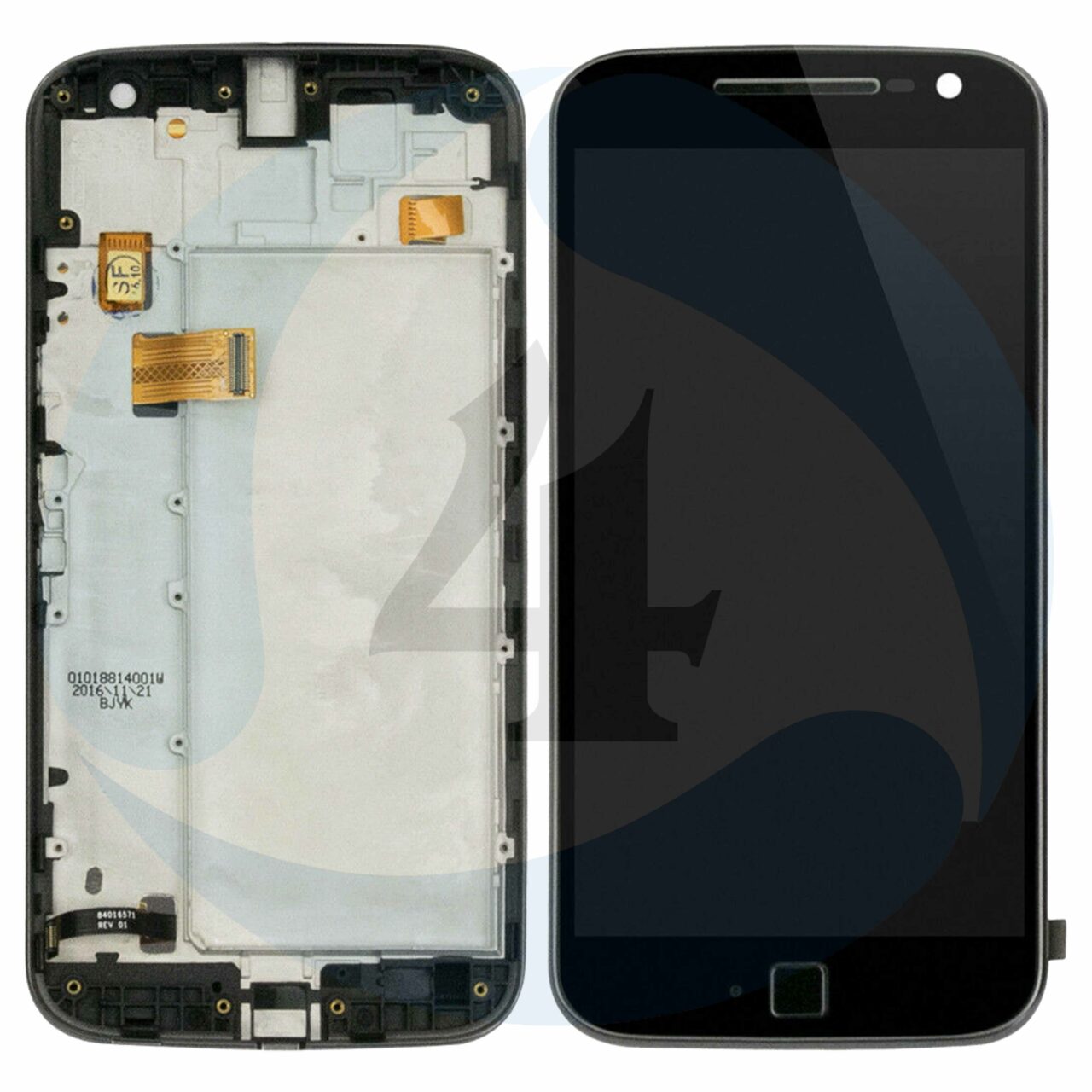 LCD Touch Frame Black For Motorola Moto G4 Plus XT1644