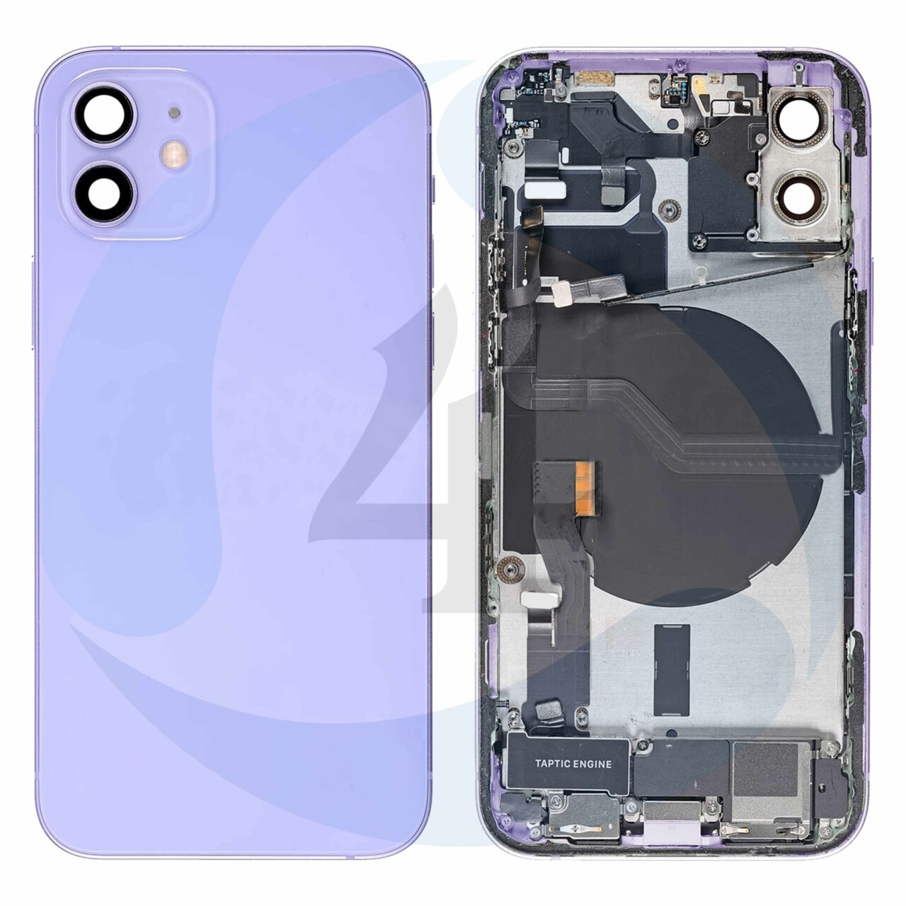 21797 replacement for iphone 12 back cover full assembly purple 1