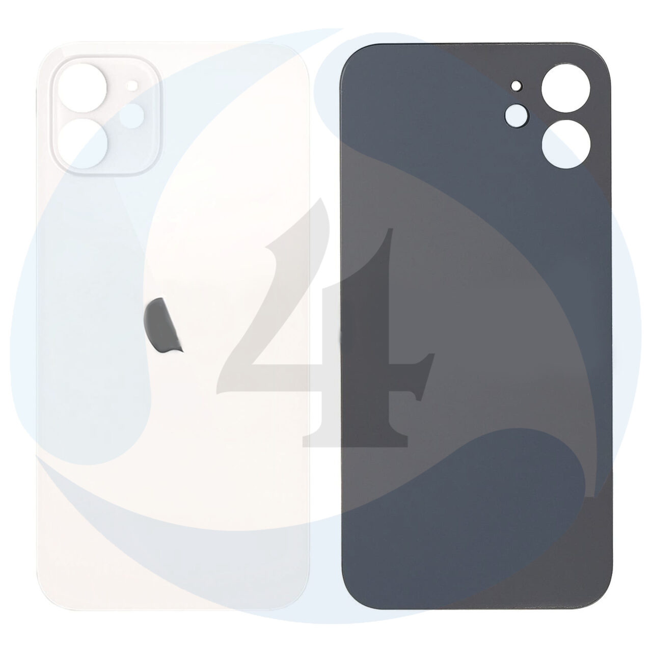 White replacement for iphone 12 mini back cover white 1