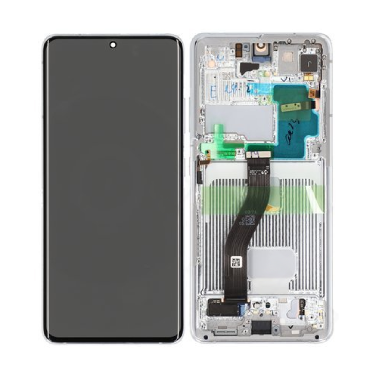 Samsung Galaxy S21 Ultra LCD Display Screen no battery zilver GH82 26035 B