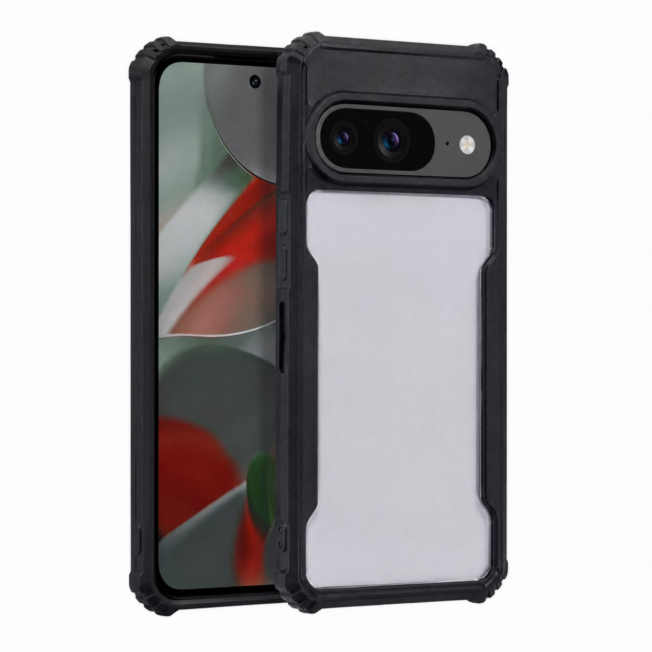 Silicone Open Back Bumper Case Black For Google Pixel 9