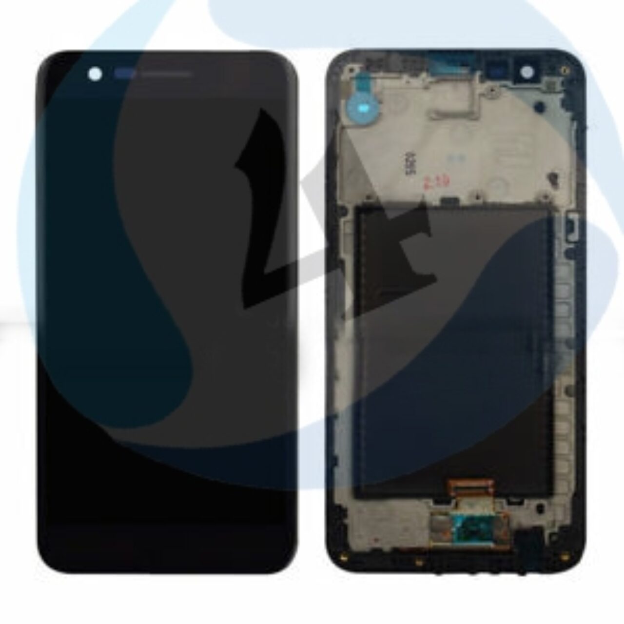 LG K10 2018 LCD touch frame zwart