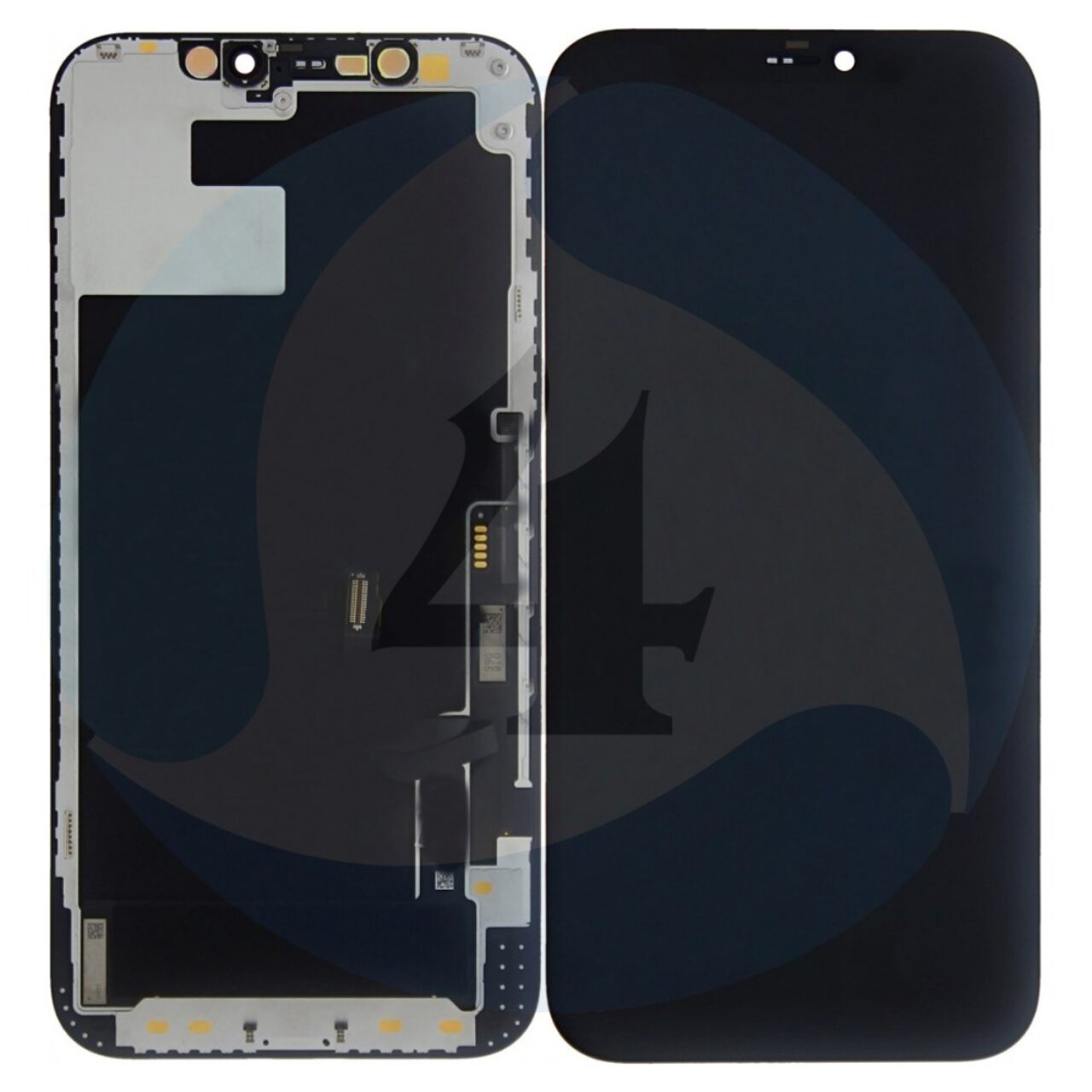 Scherm display i Phone 12 12 Pro Display plus Digitizer OEM Pulled Black 1000x1000h