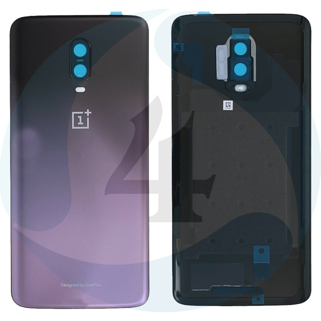 Oneplus 6t batterijcover purple