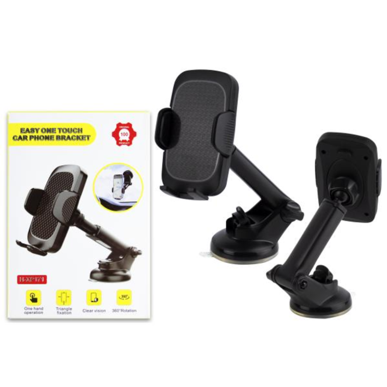 Easy One Touch Car Phone Bracket For Windshield H XP171