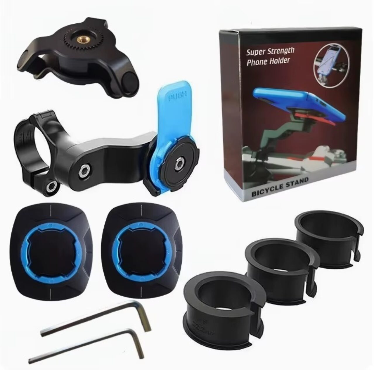 Bike Phone Holder Stand Bicycle Cellphone Mount for Mountain Bikes Motorbike Blue Sporting Goods Cycling Other Bicycle Accessories1 Phone Holder