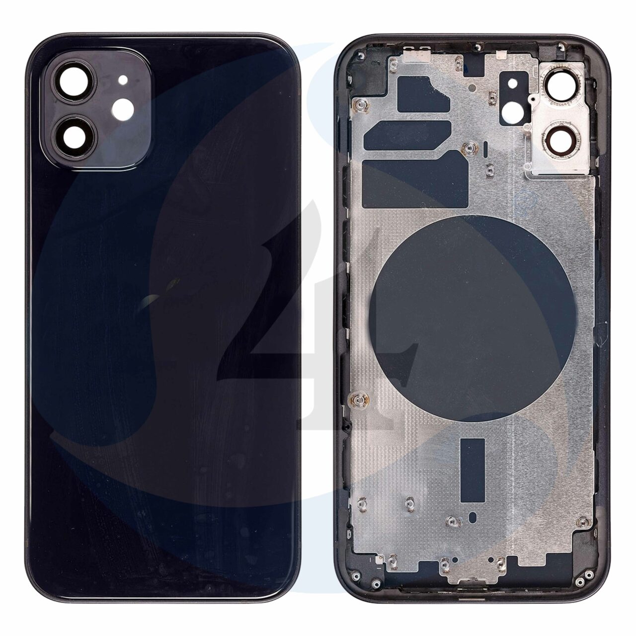 21436 replacement for iphone 12 rear housing with frame black 1