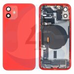 21796 replacement for iphone 12 back cover full assembly red 1
