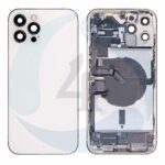 21809 replacement for iphone 12 pro max back cover full assembly silver 1