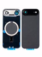 Backcover Glass With Steel Plate and Mag Safe Magnet No Logo Space Black For i Phone 17 Air