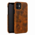 Leather Backcover Case Brown For i Phone 11