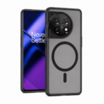 Magnetic Case Translucent Black For One Plus