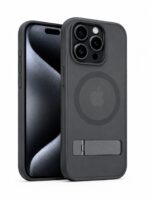 Magnetic Case With Stand Black For i Phone Pro Models