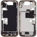 Middle Frame Used OEM Pulled Grade A Gold For i Phone 16 Pro