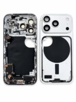 Middle Frame With Small Parts Pulled Grade A B Silver For i Phone 17 Pro