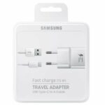 Samsung Fast Charger 2 0m Ah 15 W inc USB Data Cable Type C White