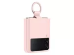 Silicone Cover Pink with Ring For Samsung Galaxy Z Flip5