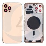 Replacement for iphone 12 pro max rear housing with frame gold 1 8j9r pw