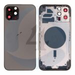 Replacement for iphone 12 pro max rear housing with frame graphite 1