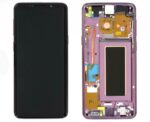 Samsung s9 titanium lcd digitiser complete g960f lcd scherm display service pack Purple