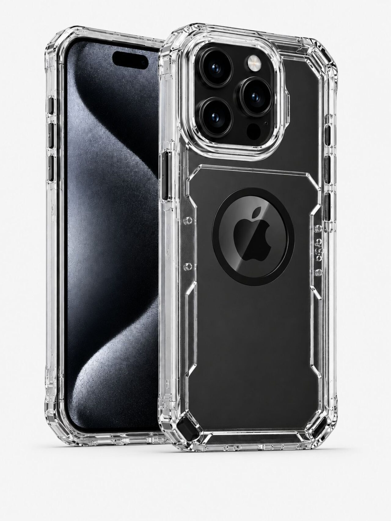 2 in 1 Case Black For i Phone Pro Models