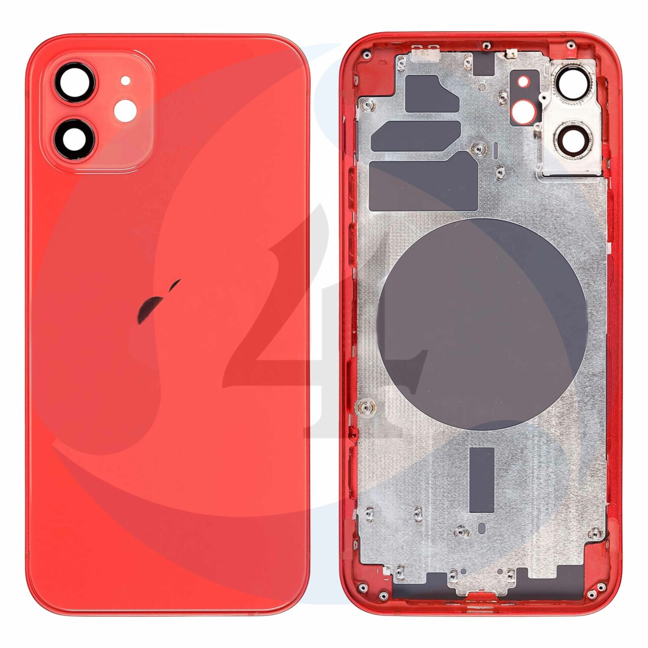 21440 replacement for iphone 12 rear housing with frame red 1