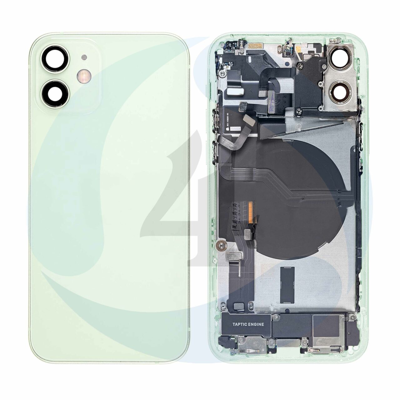 21801 replacement for iphone 12 mini back cover full assembly green 1