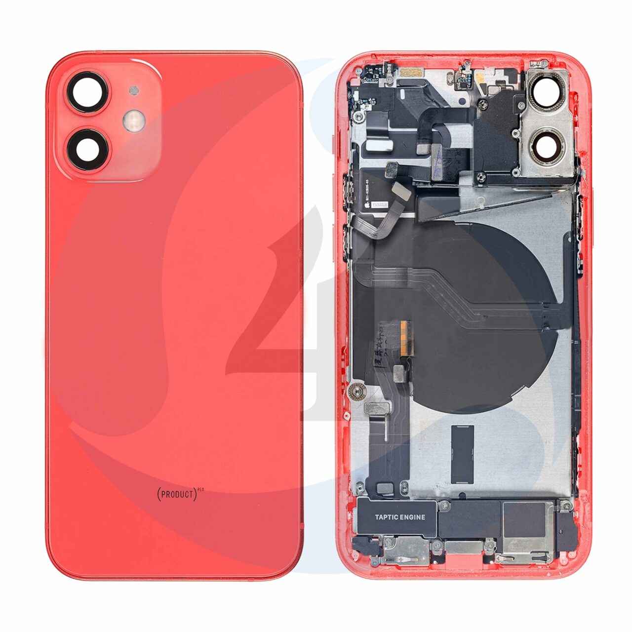 21802 replacement for iphone 12 mini back cover full assembly red 1