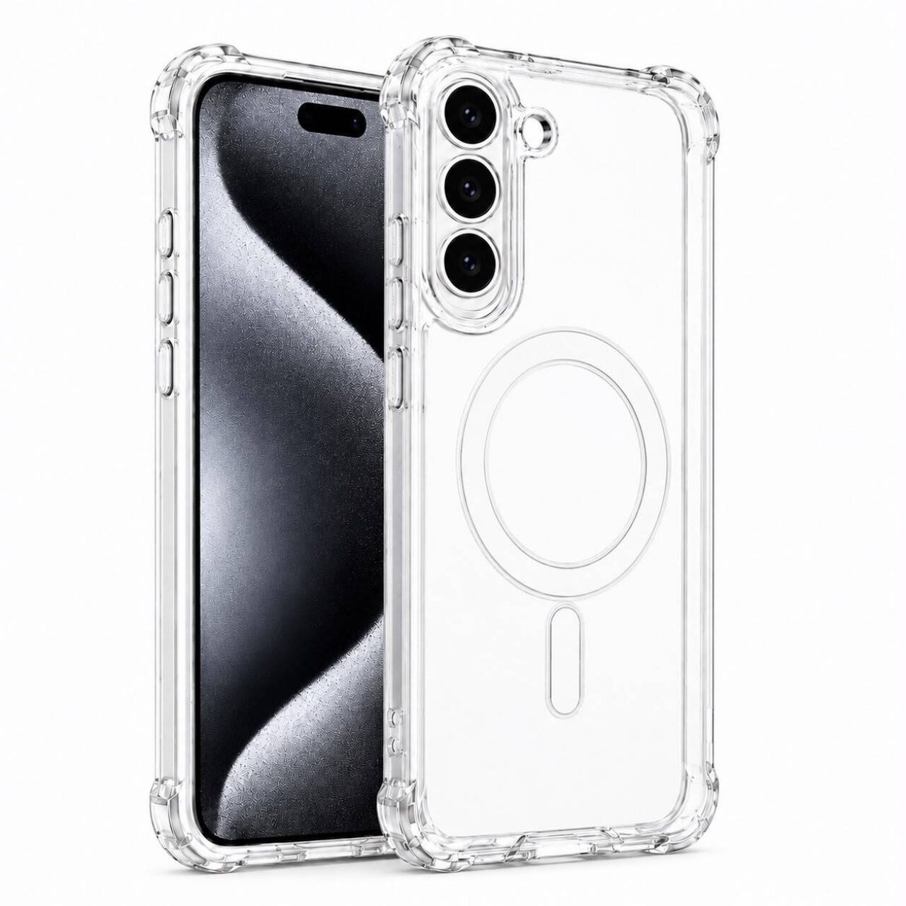 Anti Burst Case Magnetic Transparant For Samsung